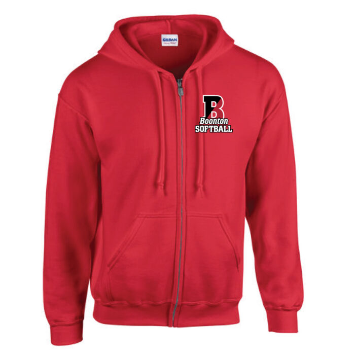 Boonton Softball Zip Hoodie