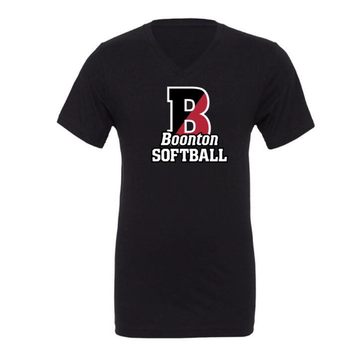 Boonton Softball Vneck T-shirt - Image 3