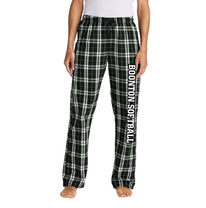 Boonton Softball Women's Flannel Plaid Pants - Image 2