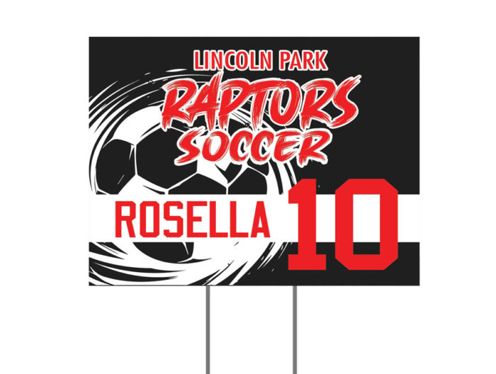 Lincoln Park Soccer Yard Sign